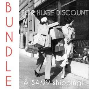 BUNDLE items for a crazy discount!